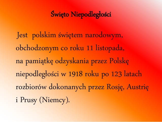 Jest polski świętem narodowym